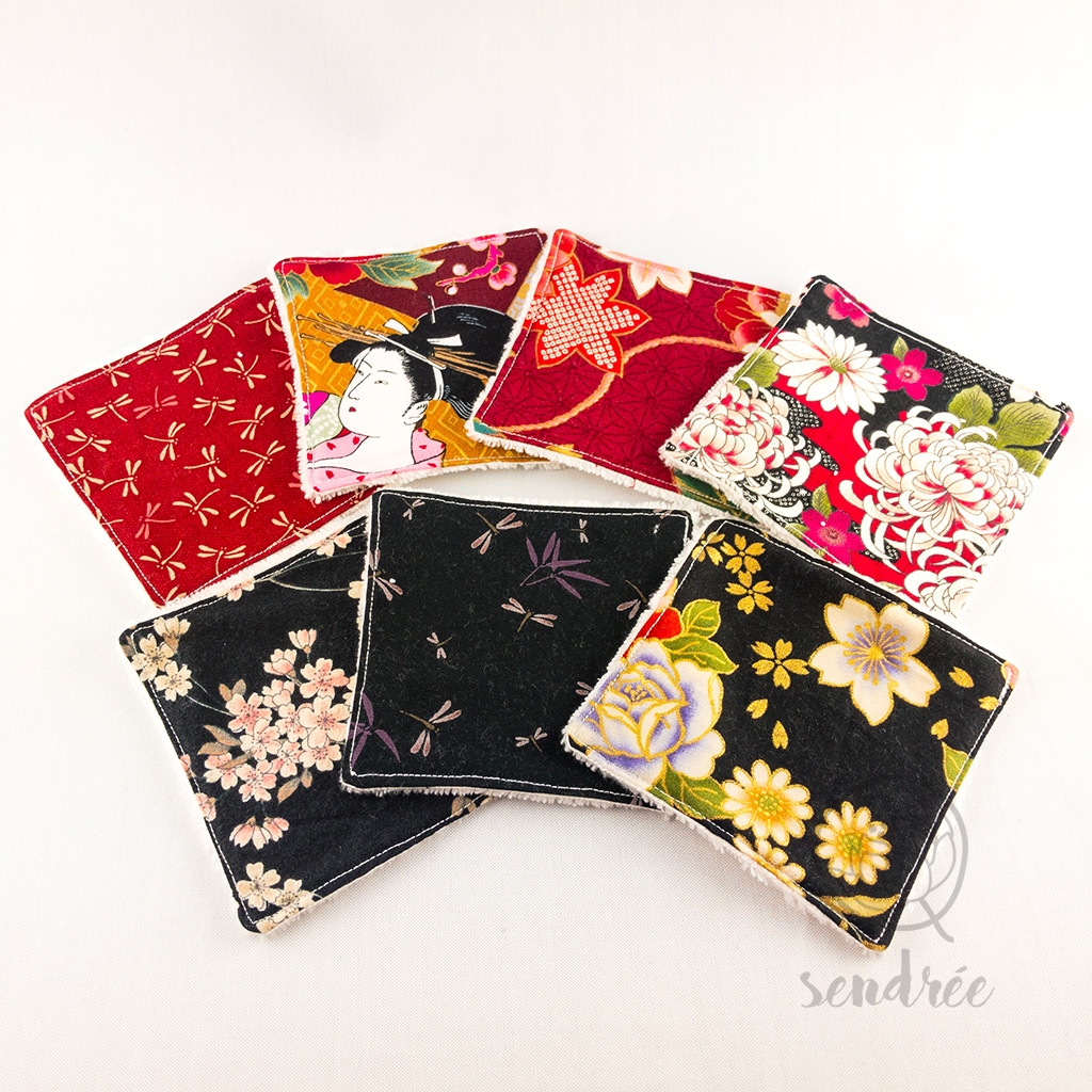 Set lingettes classical sendrée tissu japonais
