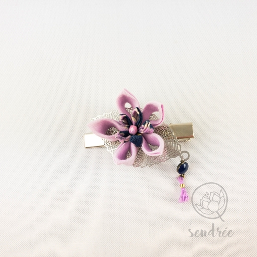 Pince croco lilac flower sendrée tsumami zaiku
