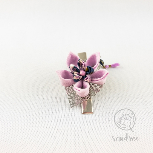 Pince croco lilac flower sendrée tsumami zaiku