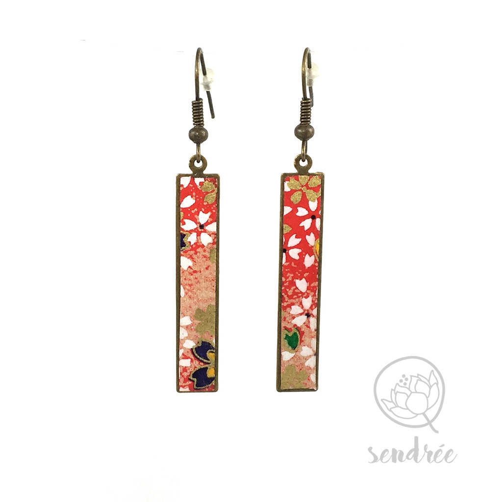 BO washi estampe sakura rose sendrée papier japonais BO washi estampe sakura rose sendrée papier japonais