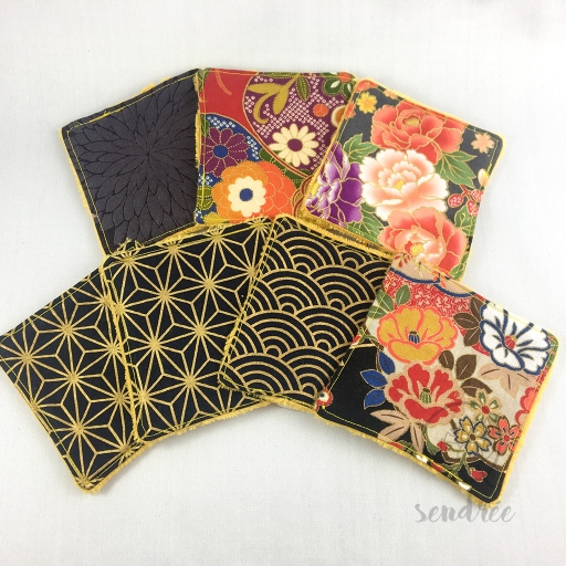 Set lingettes tokyo sendrée tissus japonais