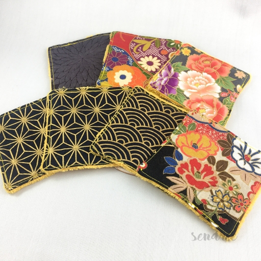 Set lingettes tokyo sendrée tissus japonais